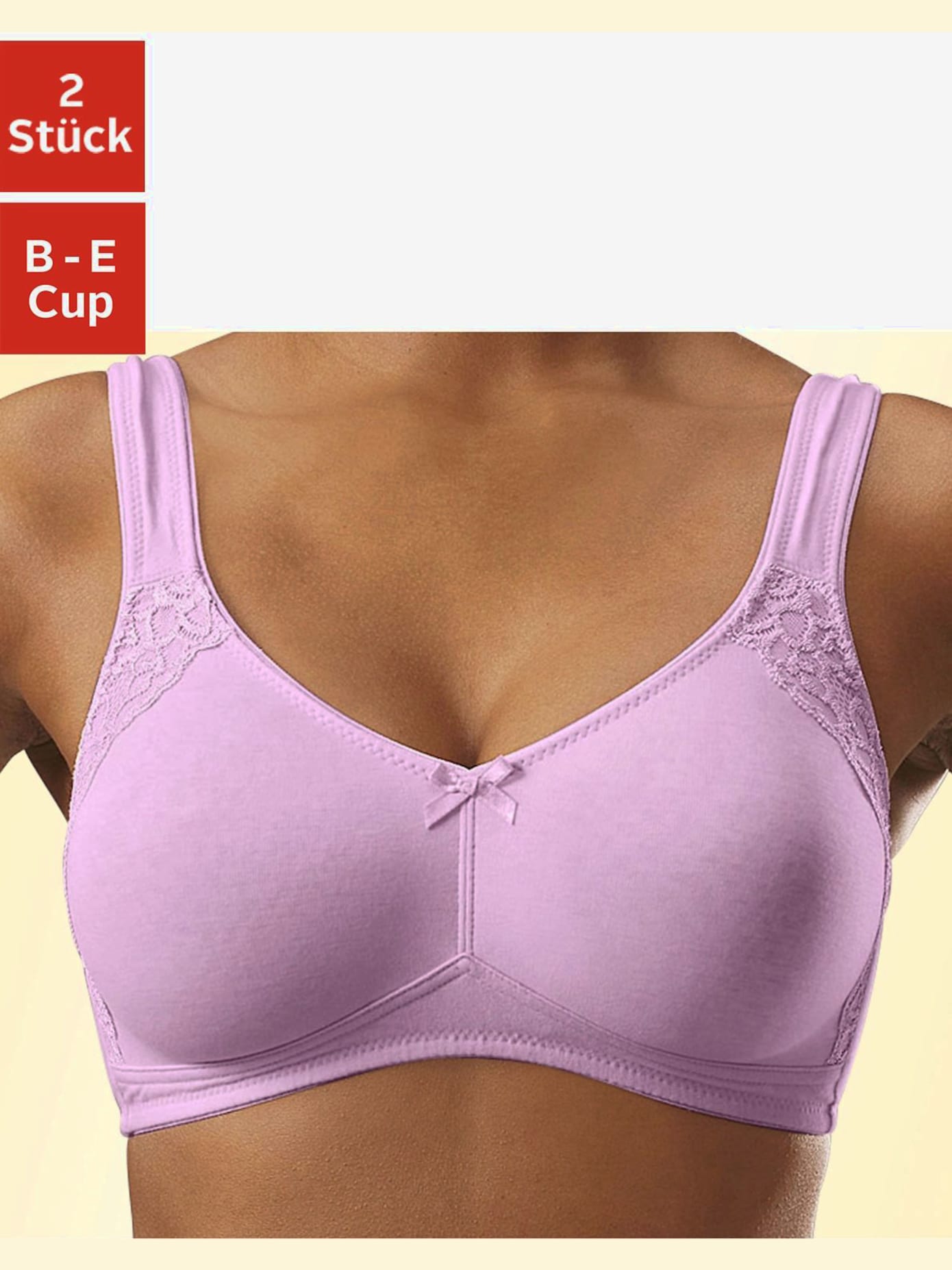 Soutien-gorge doux lot de 2 soutiens-gorge sans armatures basique, économique