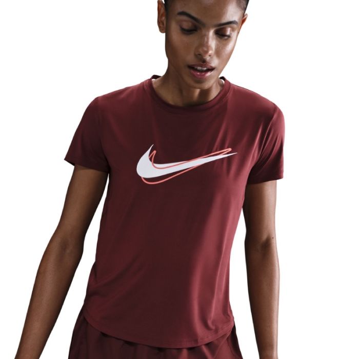 Nike Dame T-shirts One Swoosh Dri-Fit Short Sleeve Top Rød