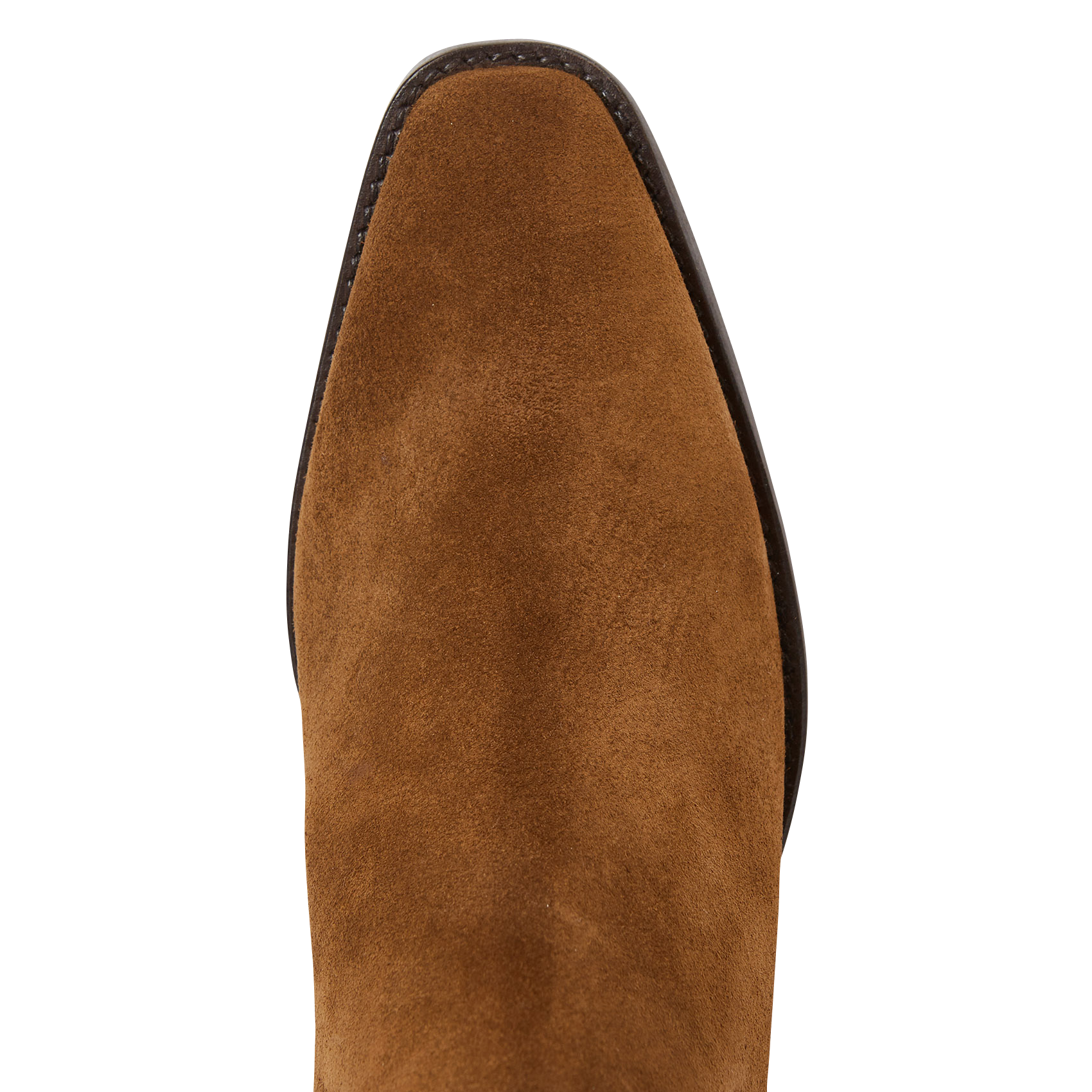 BIRMAN - Bottines western talons mi-hauts en cuir velours | Marron