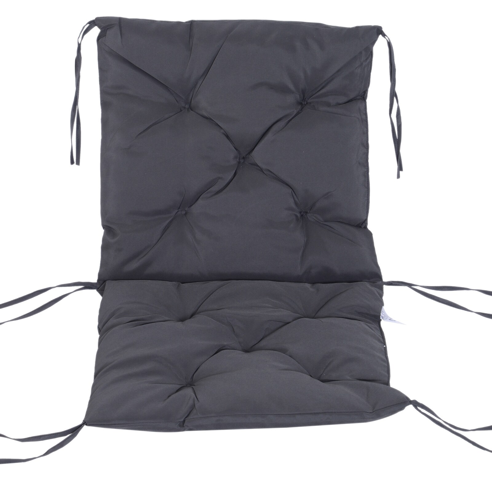 Outsunny Stuhlauflage als 2er-Set grau 98 x 50 x 8 cm (LxBxH)