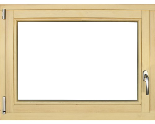 Houten raam, grenen, gelakt, 1000x750 mm, DIN links