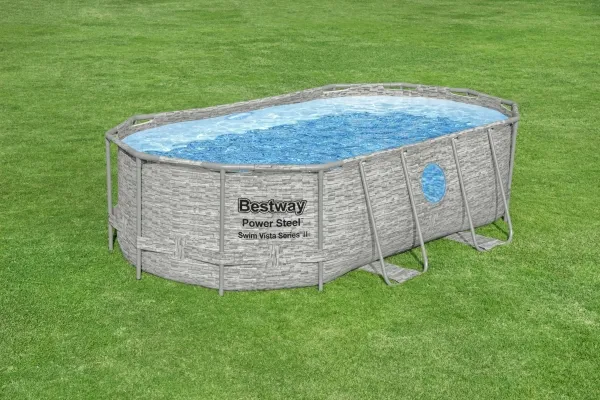 Bestway Power Steel Swim Vista II 427 x 250 x 100 cm - Ny Model!