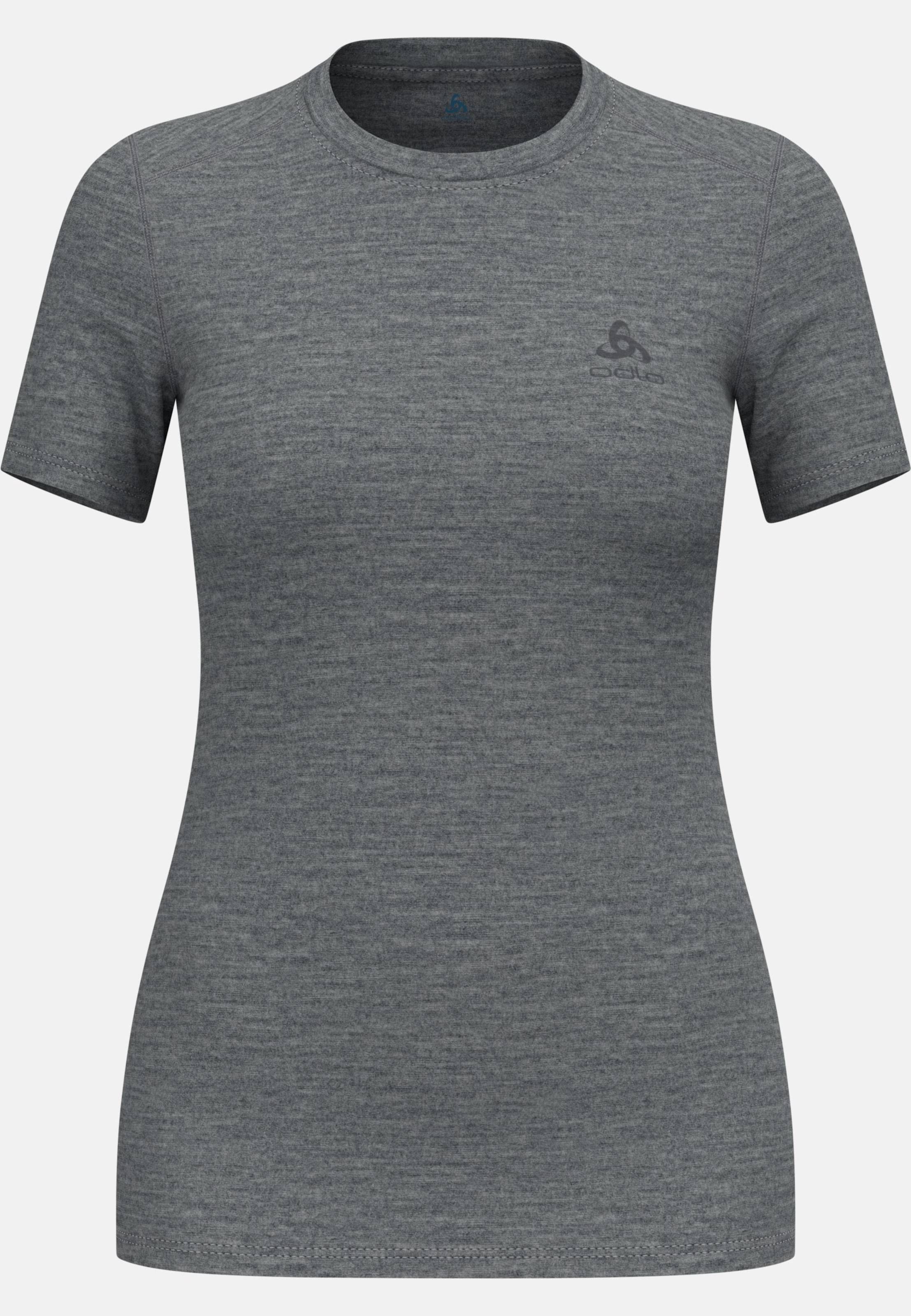Natural Merino 160 Base Layer T-shirt in odlo steel grey melange