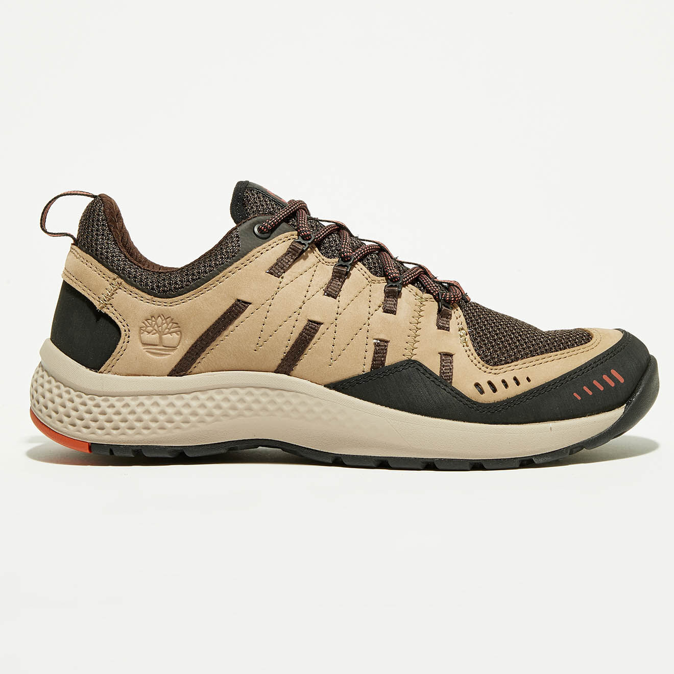 Timberland Sneakers en Velours de Cuir & Textile Flyroam Trail marron/beige