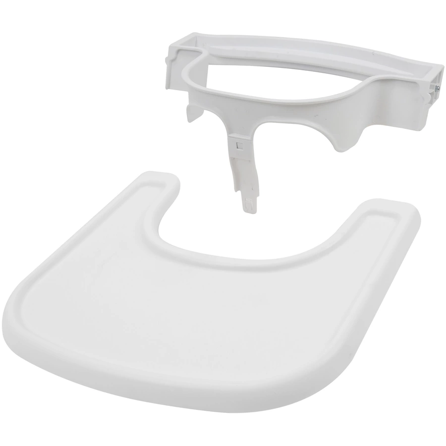 509 Crew SKY Hochstuhl natur inkl. Bouncer stone white und 2-in-1 Essbrett weiß
