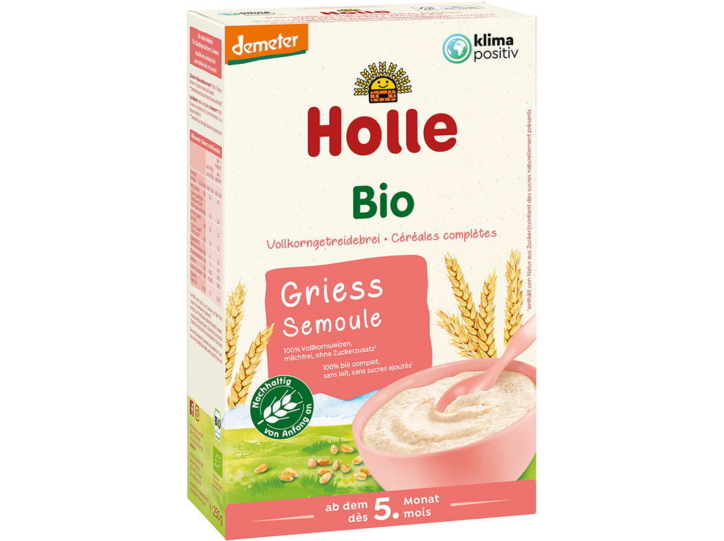 PAPA BIO HOLLE SEMOLINA TRIGO 5M 250G
