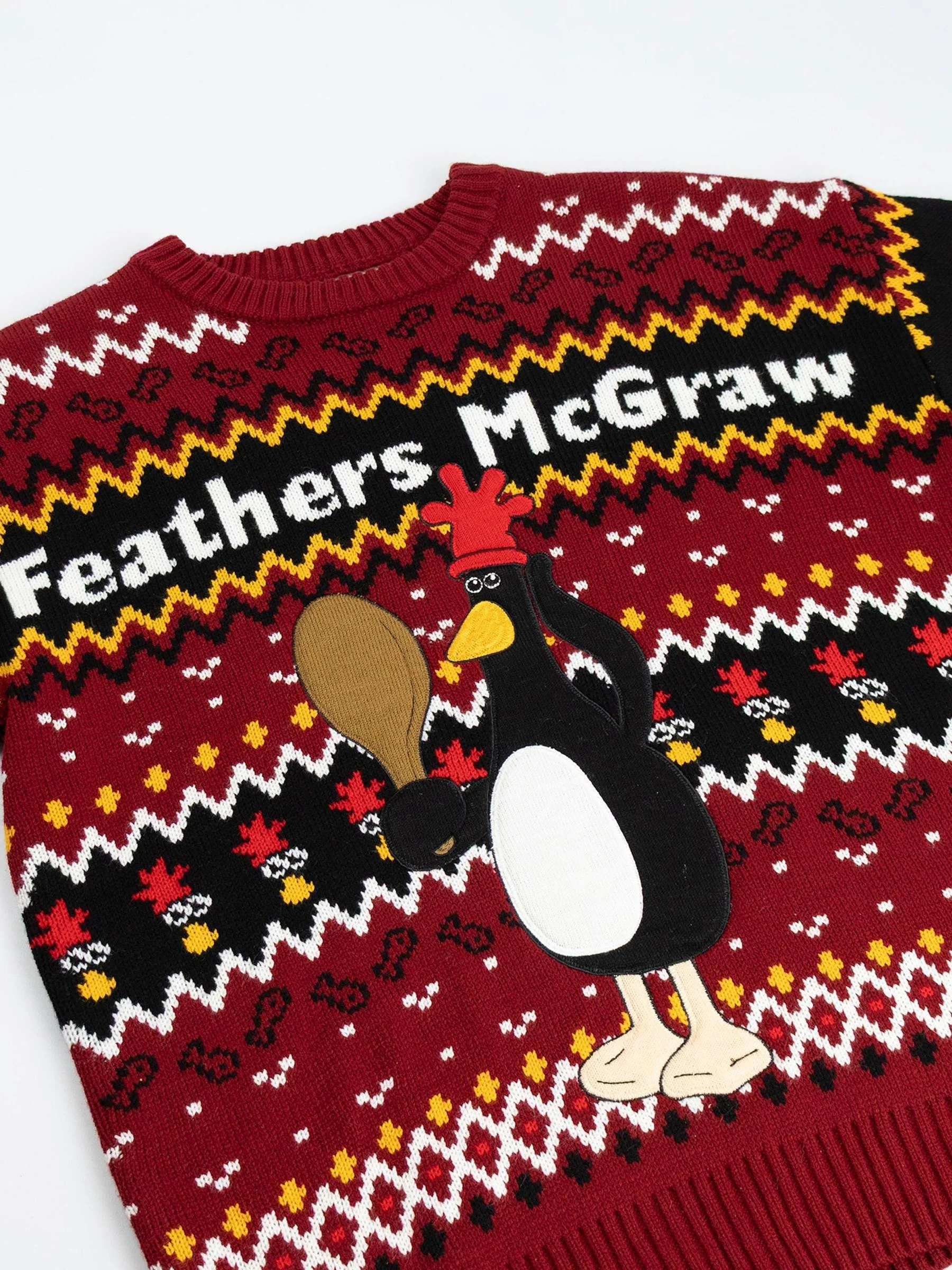 Vanilla Underground Wallace And Gromit Feathers McGraw Christmas Jumper