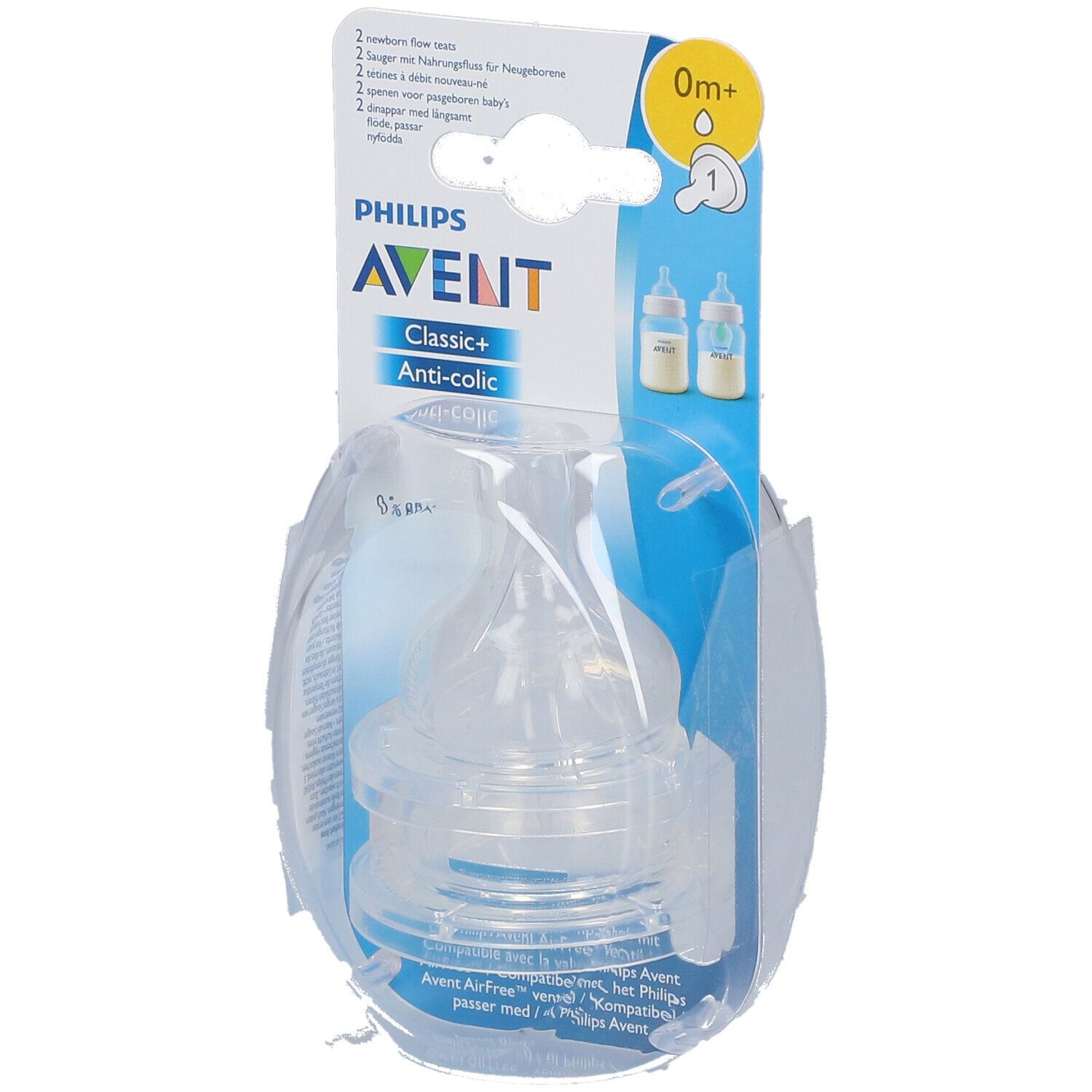 Avent Sauger Classic + debit Neugeborenes +0 Monate