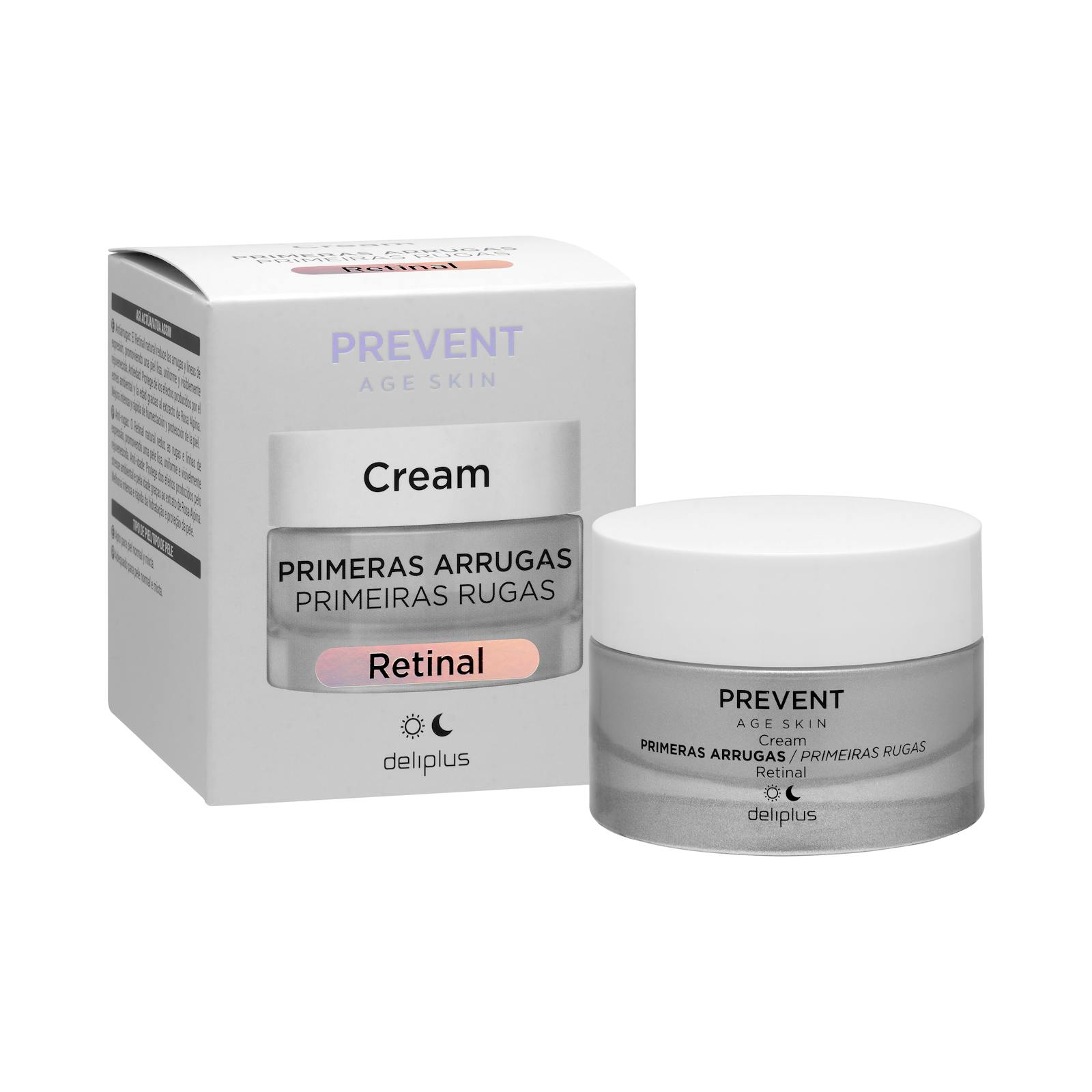 Crème visage rétinienne pour les premières rides, Prevent Age Skin Deliplus