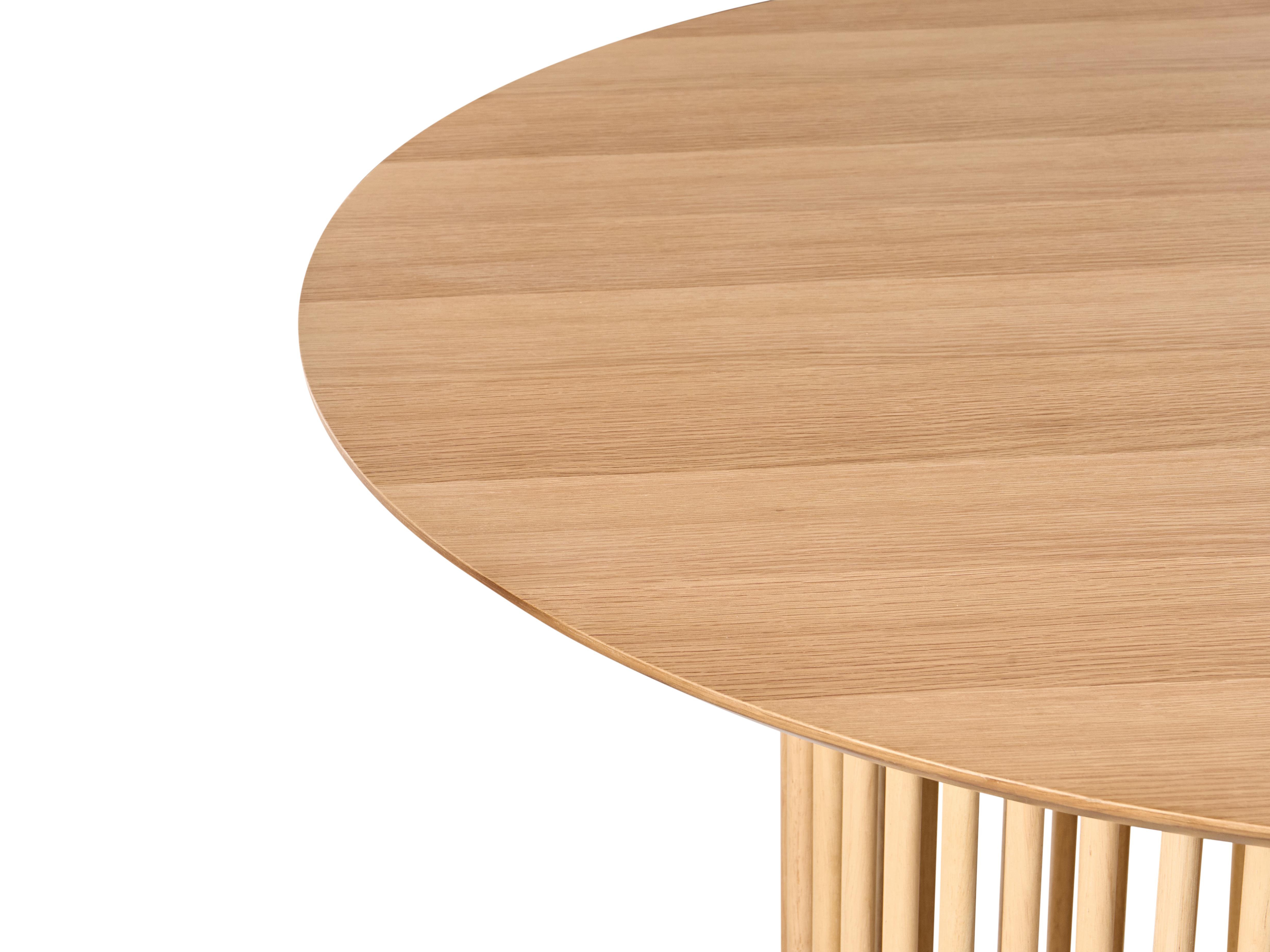 Eettafel BOYLE Licht eikenhout 110 cm 110 cm