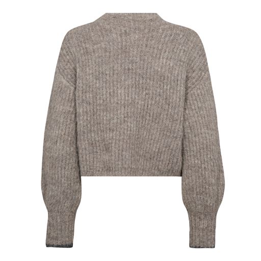 Co'Couture CoralieCC Crop Striktrøje, Walnut, L