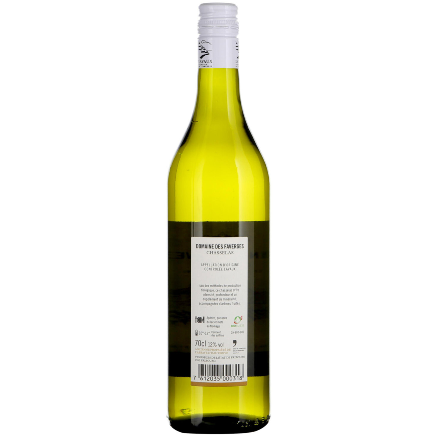 Bio Naturaplan Lavaux AOC Saint Saphorin Domaine des Faverges -70cl