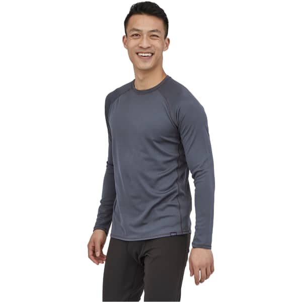 T-shirt thermique PATAGONIA M'S CAP MW CREW SMOLDER BLUE
