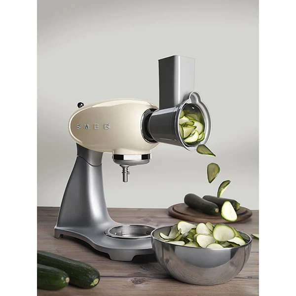 Tranchoir et râpe à cylindres SMSG01 pour robot sur socle Smeg