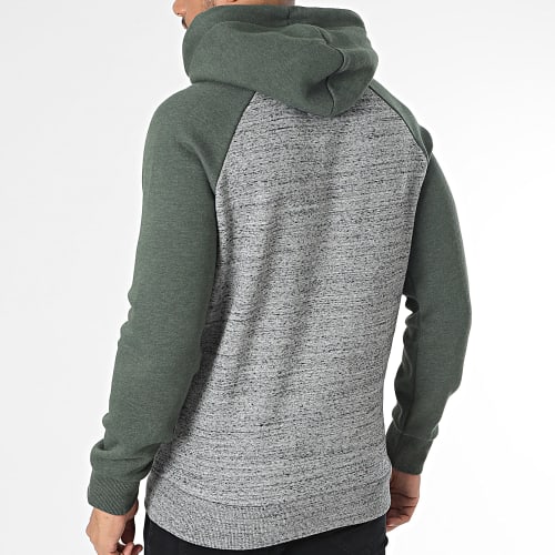 Sweat Capuche Athletic Vintage Logo M2013128A Gris Chiné Vert