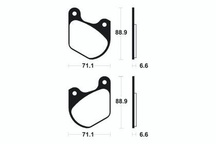 Plaquettes de freins Tecnium route organique - MA43