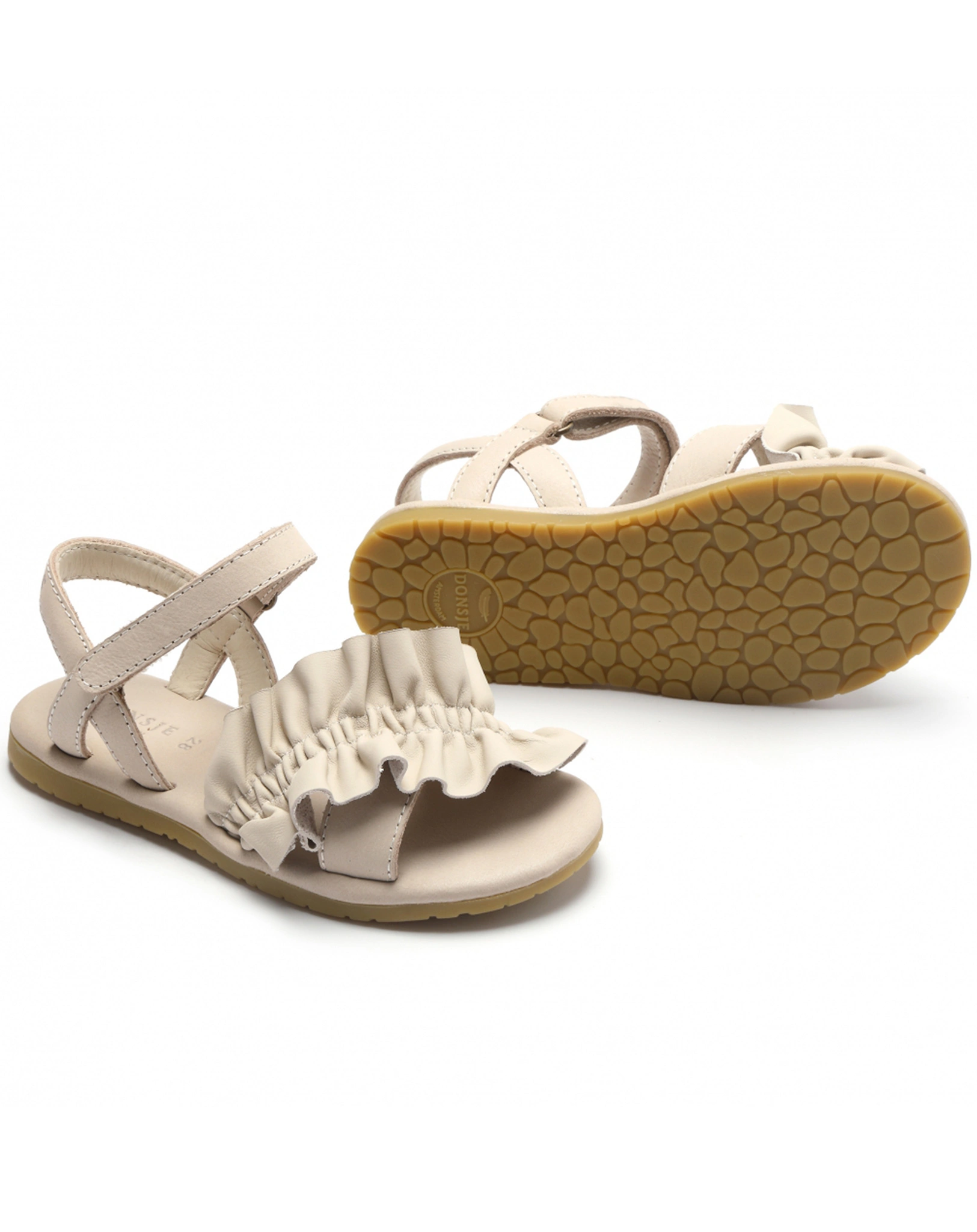 Klett-Sandalen FINE in ivory
