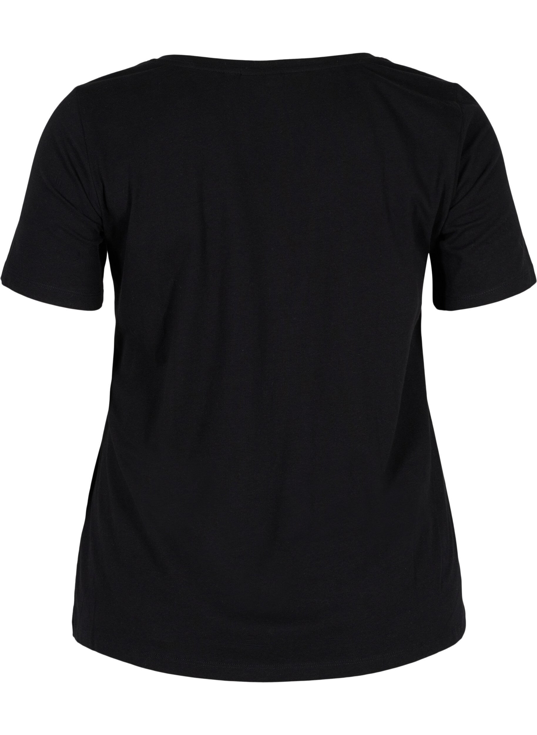 Basis t-shirt med v-hals