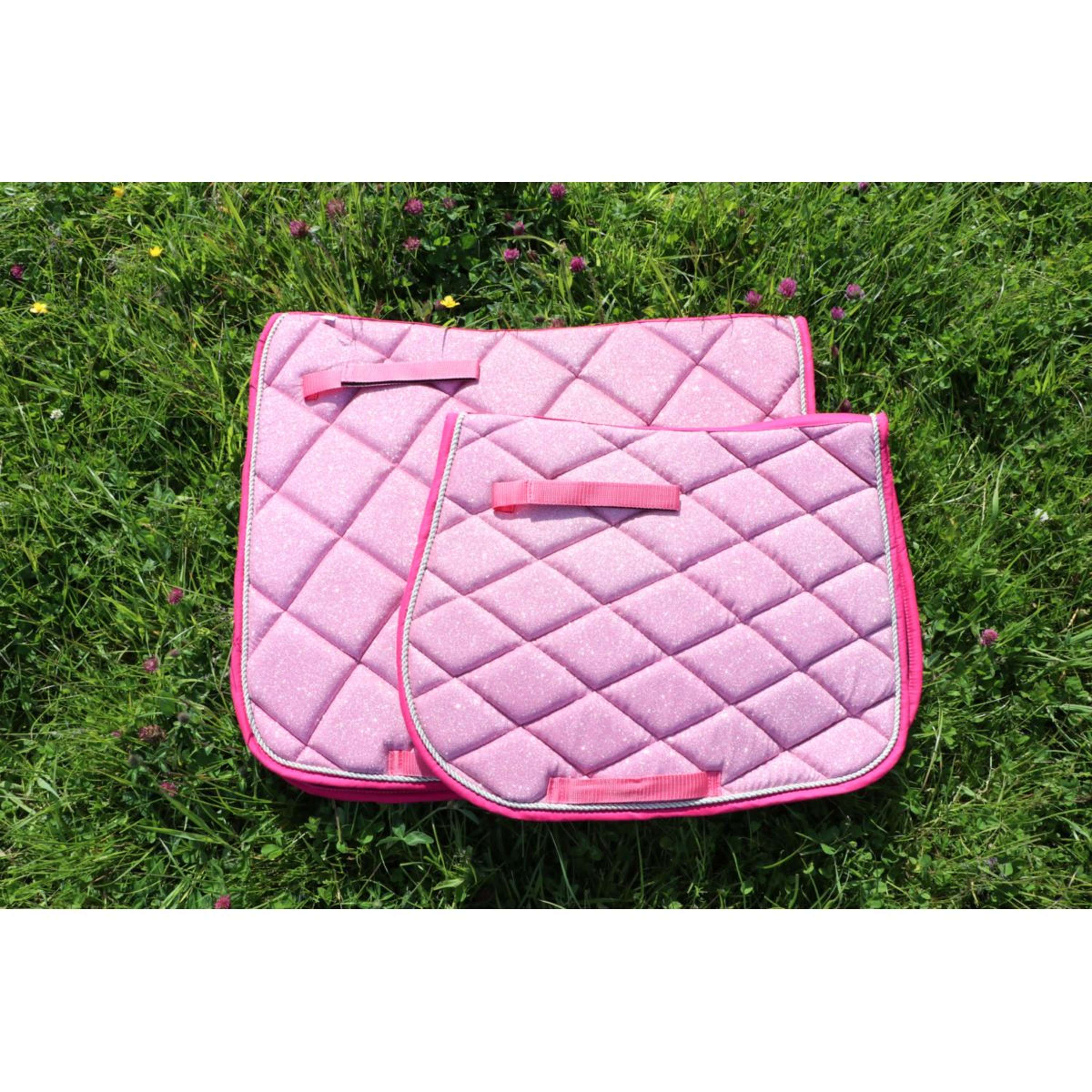 HB Zadeldekje Sparkling Glitter Dressuur Roze