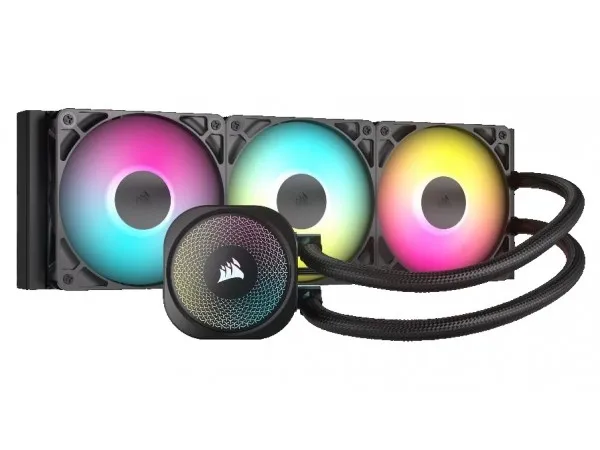 CORSAIR Nautilus 360 RS ARGB - Processors flydende kølesystem - Radiatorstørrelse: 360 mm - (for: LGA1851, LGA1700, AM5, AM4) - kobber - 120 mm