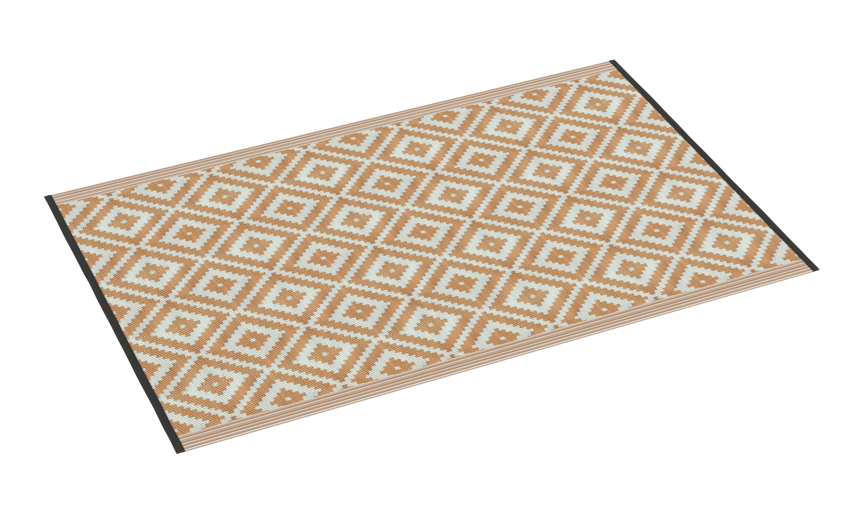 Outdoor Teppich KALUA 270 x 180 cm beige/weiss