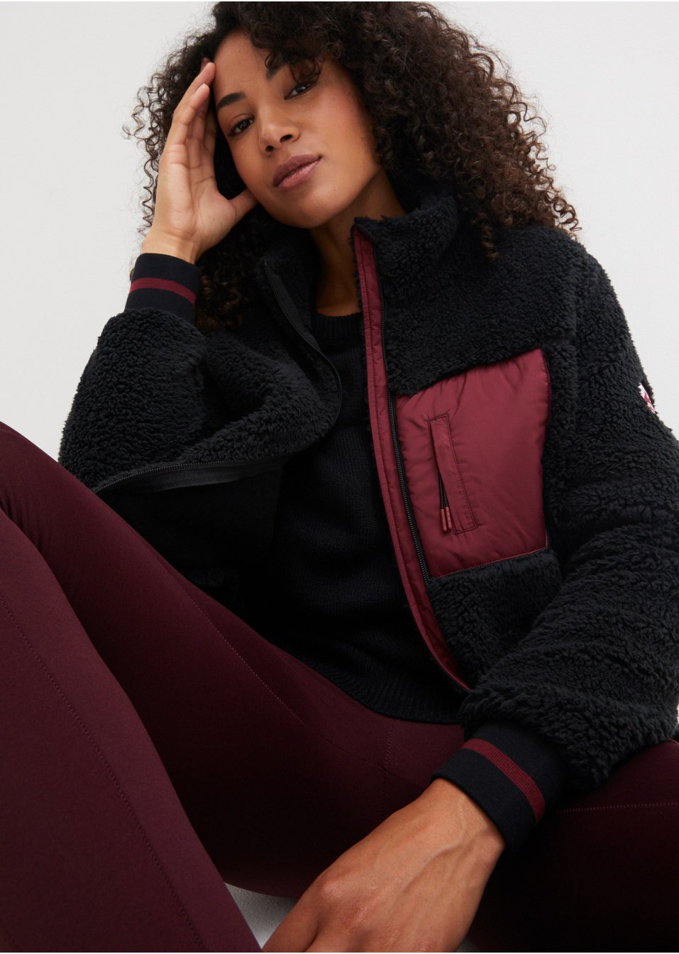 Veste en polaire peluche
