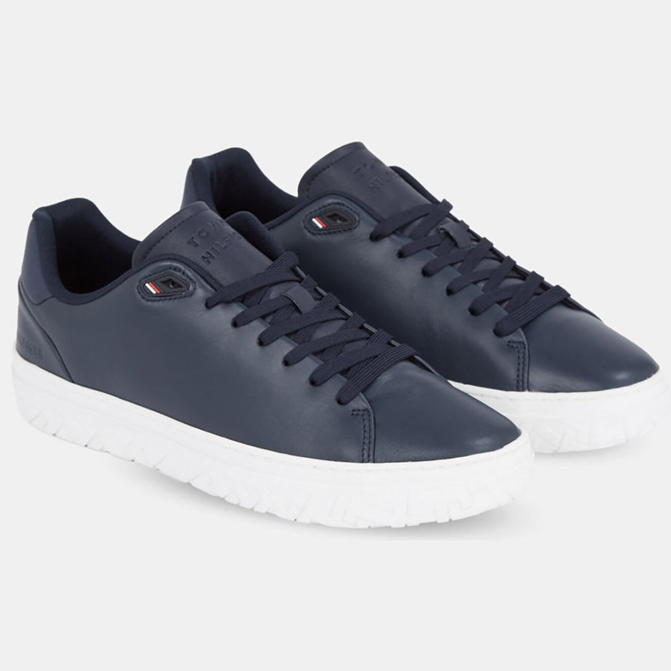 Tommy Hilfiger Baskets en Cuir Modern Court bleu marine