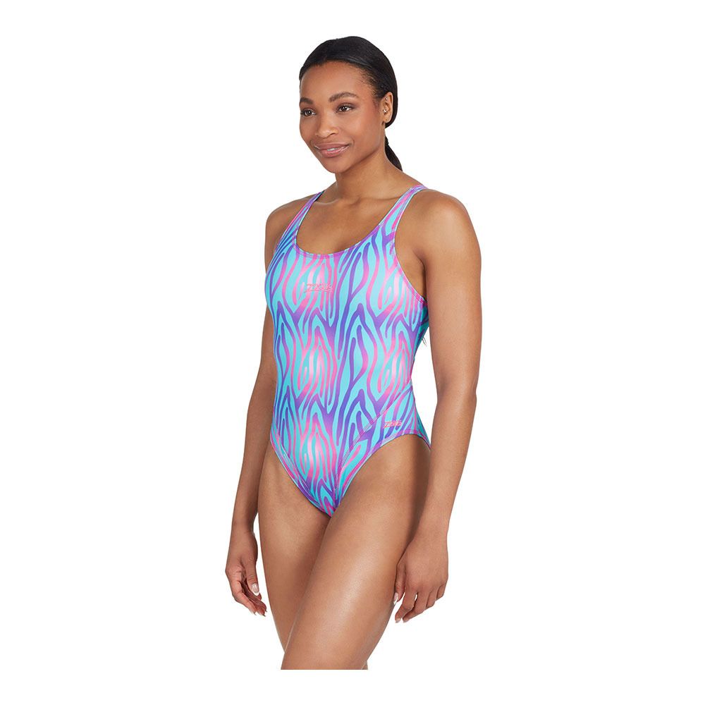 Zoggs MASTERBACK - Maillot de bain 1 pièce Femme swim crazy print