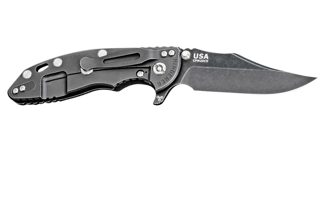 Rick Hinderer XM-18 3.5 Bowie 20CV Battle Bronze, Dark Green-Black G10 zakmes