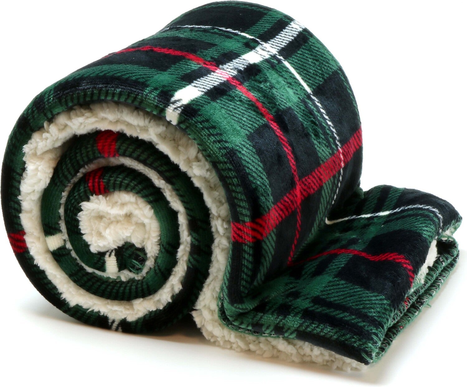 Unique living plaid Larrson groen/rood 150 x 200 cm