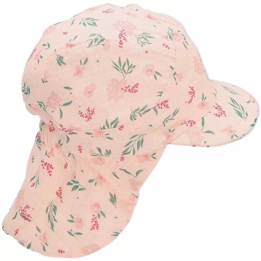 Sterntaler Schirmmütze mit Nackenschutz rosa
