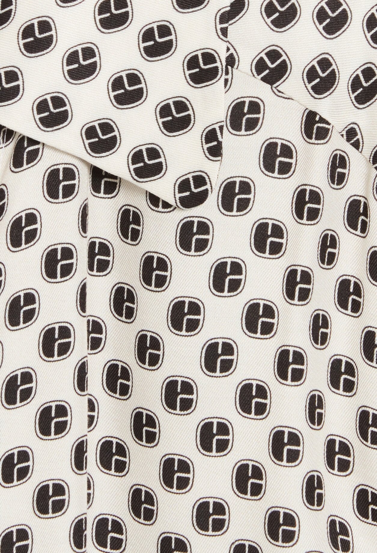 Robe portefeuille imprime noir et blanc