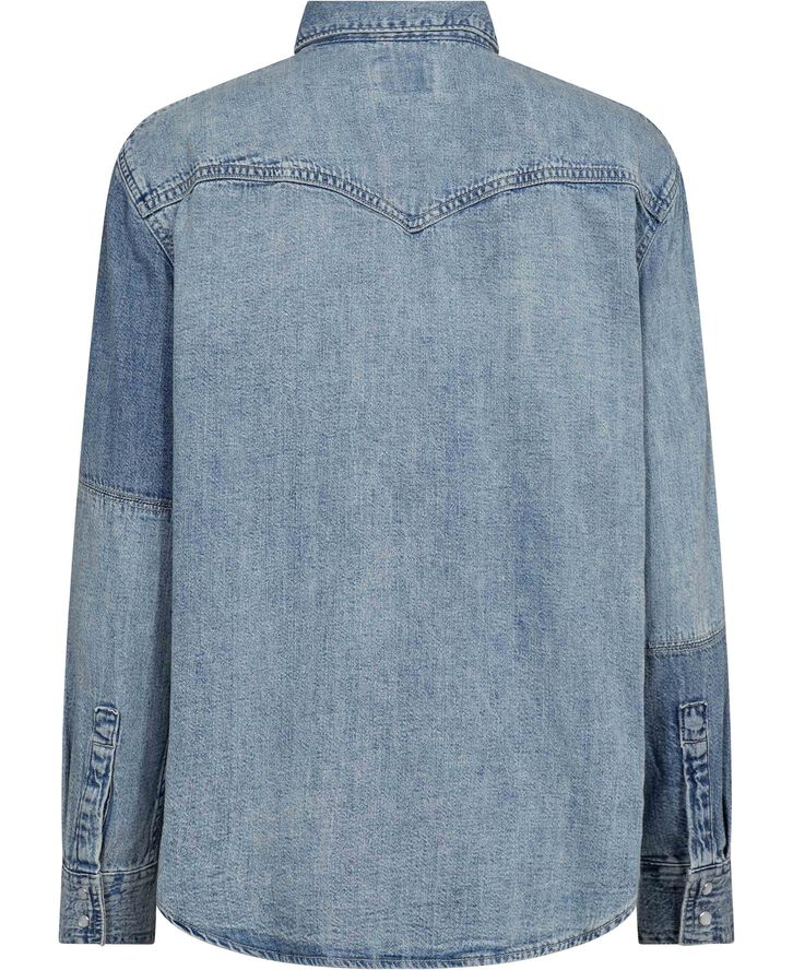 Levi's TEODORA WESTERN SHIRT CLEAN CR Blå