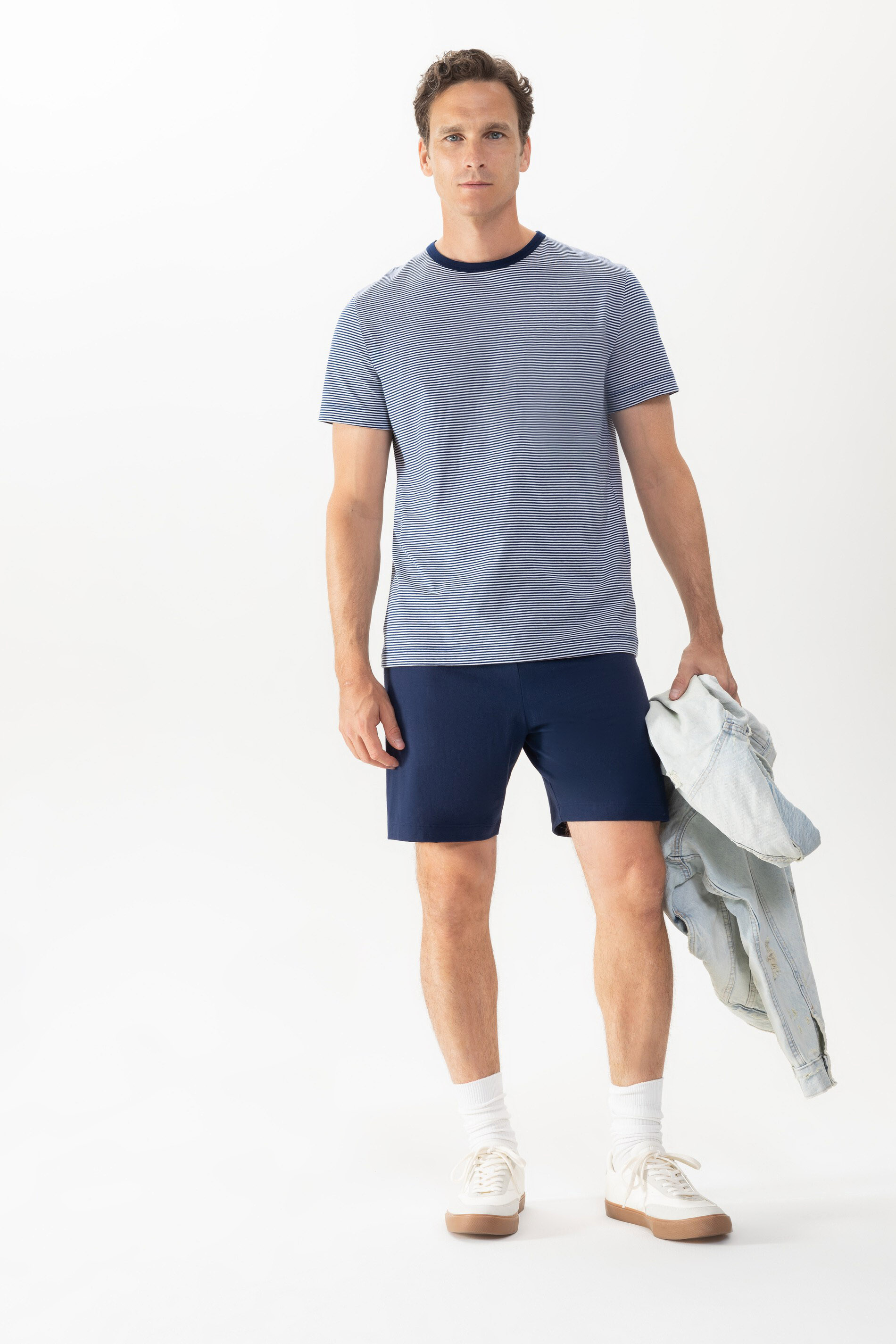 Kurzer Pyjama<br>Serie Cote D´Azur Stripes