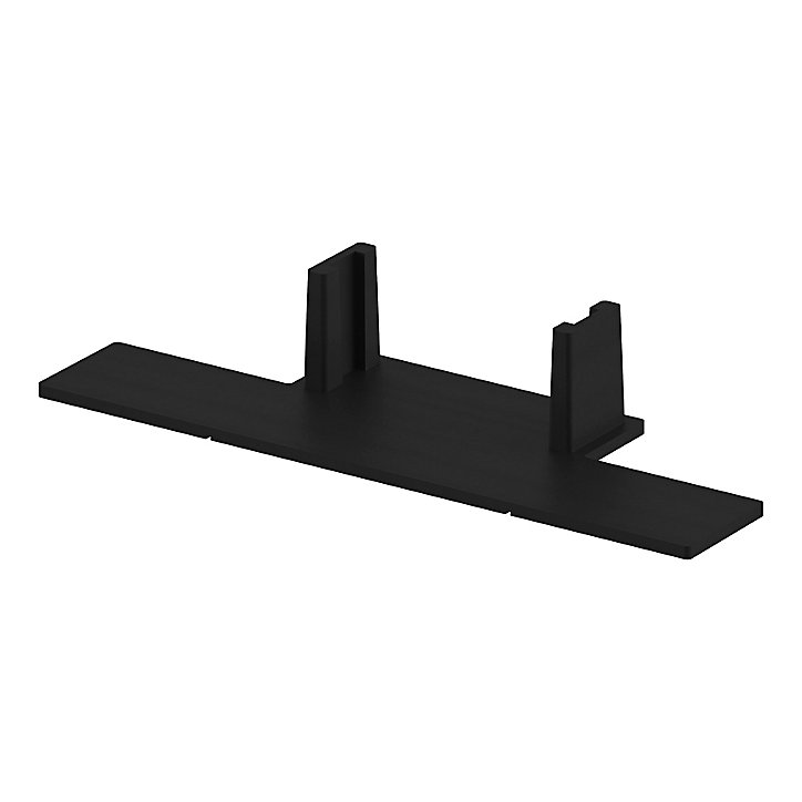 Lot de 2 embouts de rails pour colonne noir Caraway Innovo GoodHome
