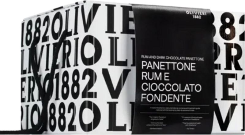 Olivieri 1882 Panettone met Rum en Pure Chocolade - 1 kg