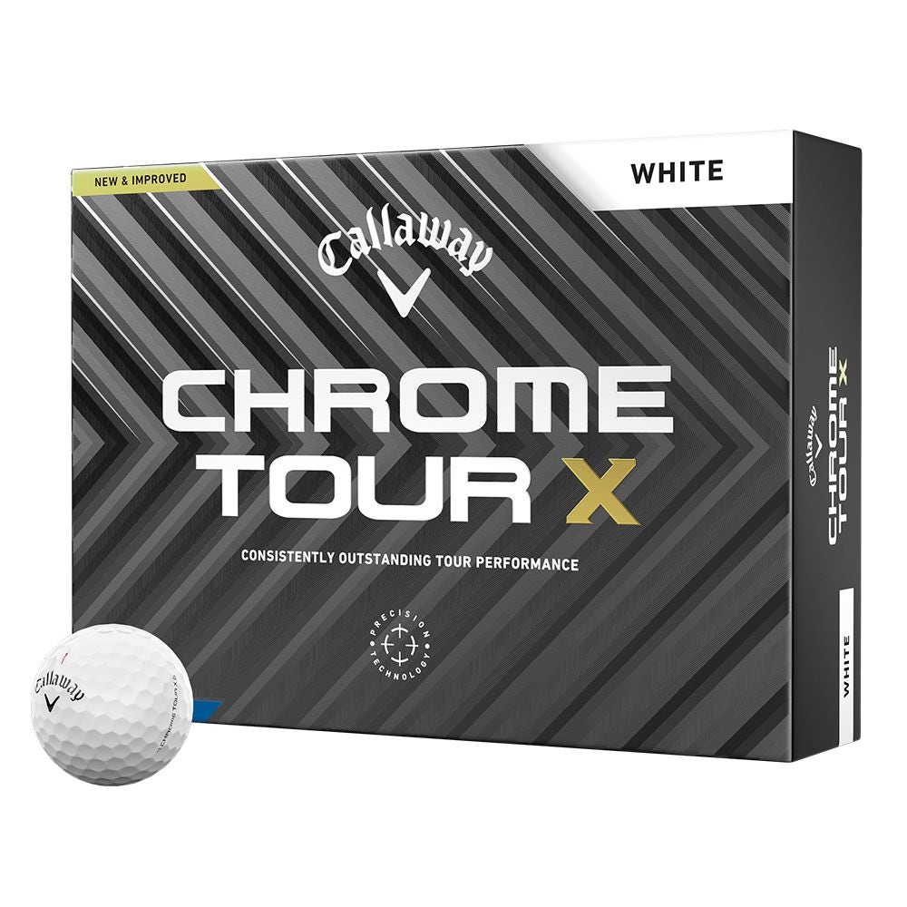 Chrome Tour X Golfball Hvit