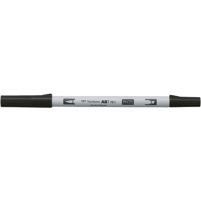 Tombow Pinselstift Dual Brush Pen ABT PRO, N25 - lamp black