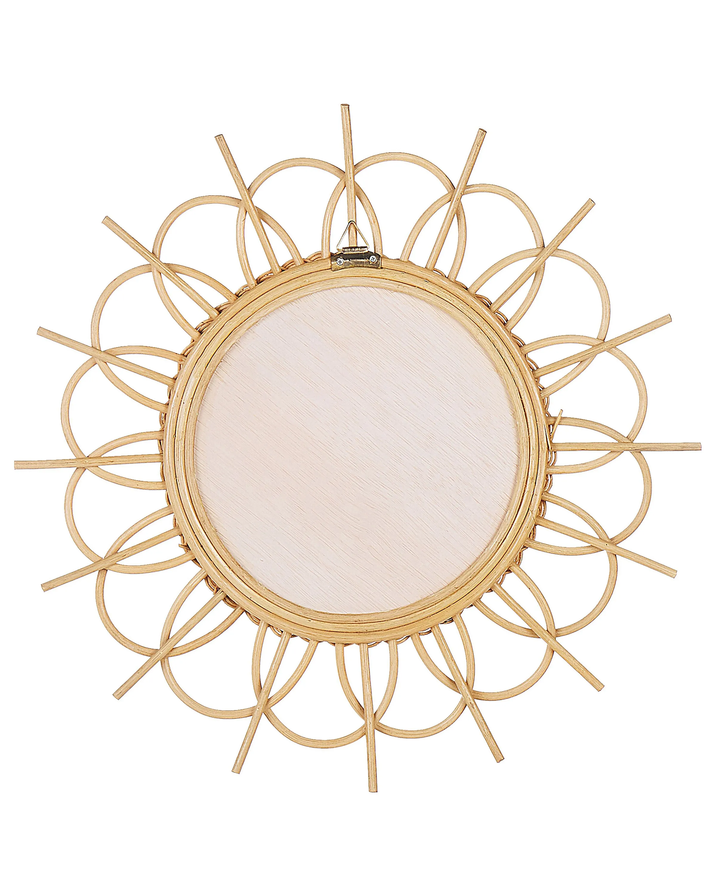 Wandspiegel TELAKIA 60 cm 60 cm Rotan Natuurlijk