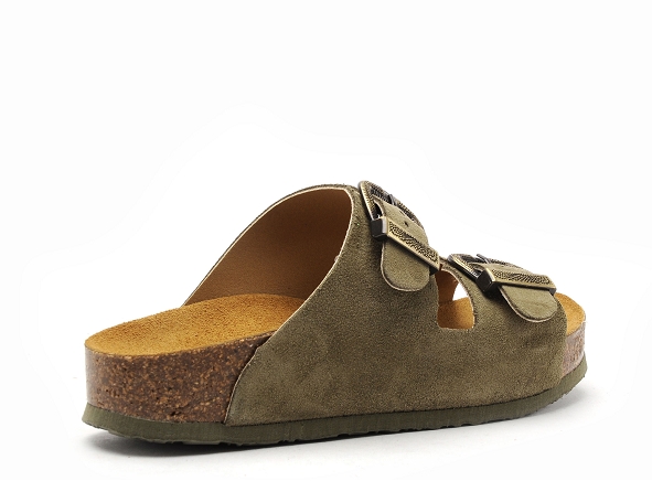 Plakton mules et sabots plats femme cp beta ouest 340010 kaki