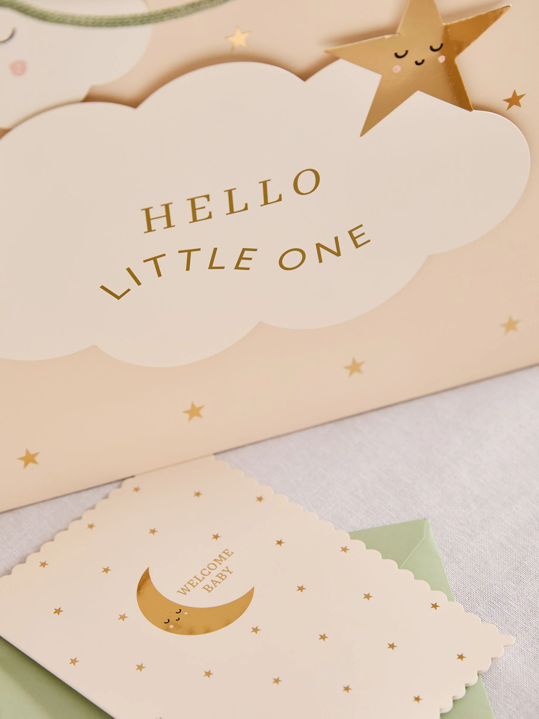 New Baby Cloud Gift Bag and Card Set