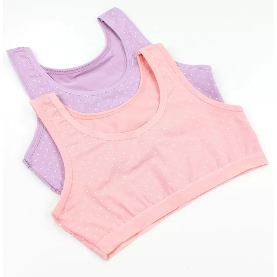TupTam Mädchen Bustier mit breiten Trägern 5er Pack rosalila