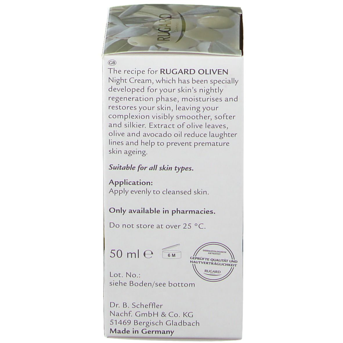 RUGARD Oliven Nachtcreme