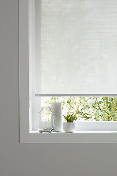 Store enrouleur Colours Ist blanc lignes 45 x 195 cm