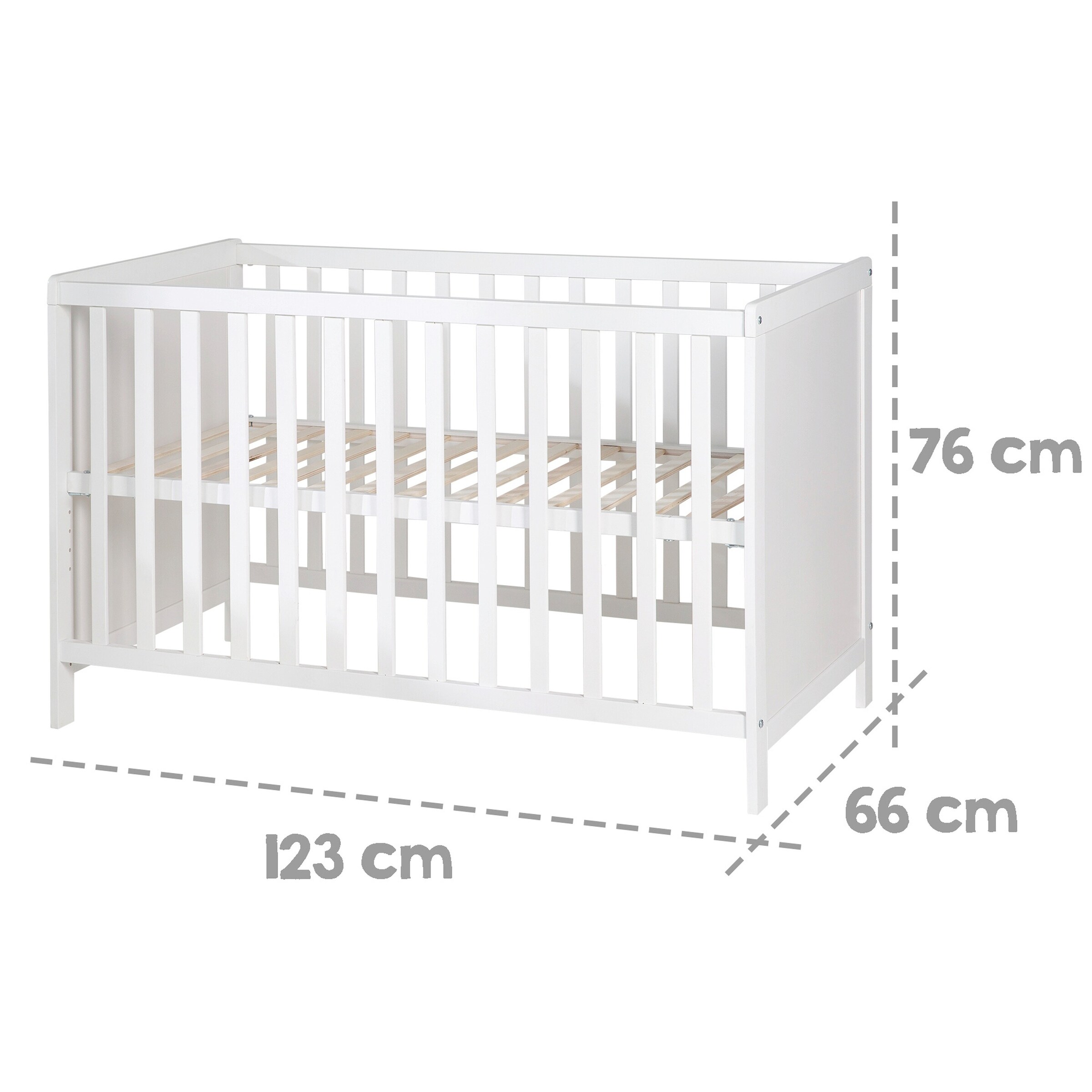 roba Beistellbett, 60 x 120 cm mit safe asleep Matratze Universal