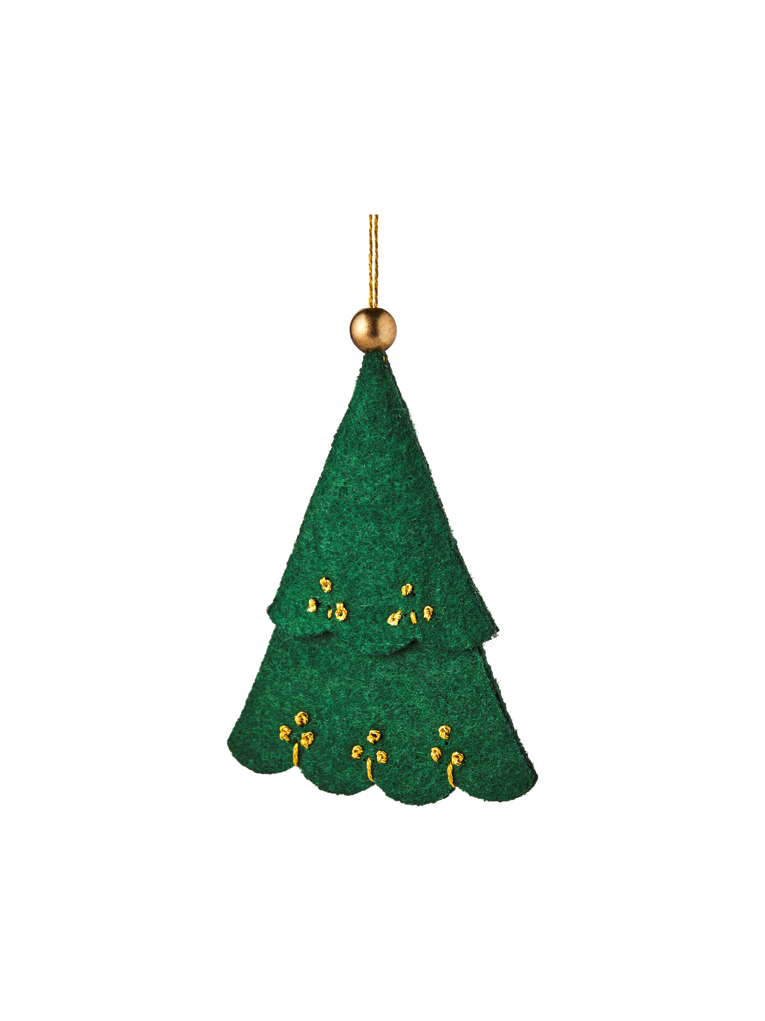 Juleophæng med træ | 8,2 x 5,9 cm. | Dark Green