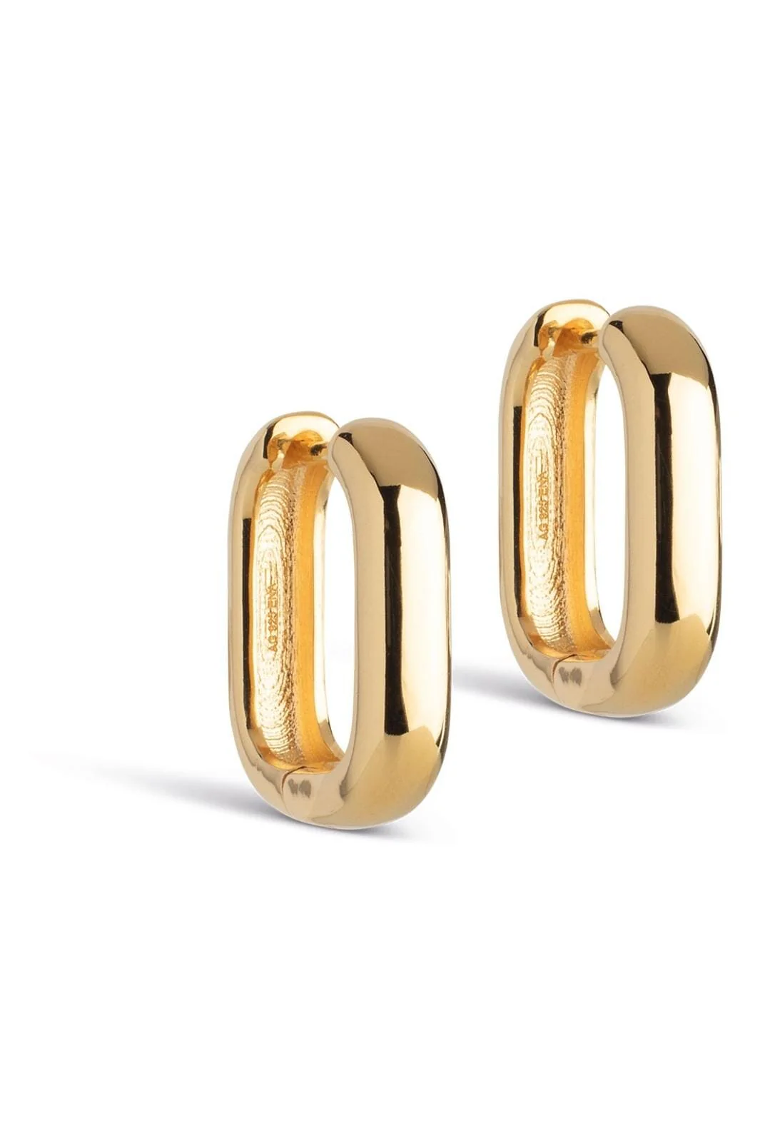 Enamel Copenhagen Hoops, Square 18 Mm 925s gp