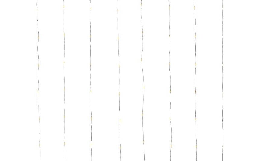 LED-Lichtervorhang Angel Hair, 256 LEDs, 1.6x1.6m, SchwarzLED Weihnachtsdekoration