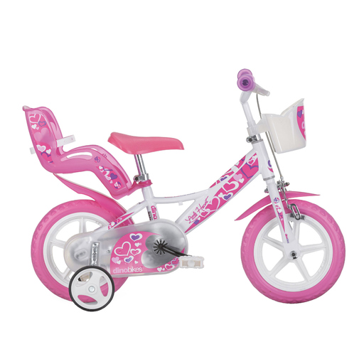 Bicicleta Infantil Hearts 12 Pulgadas 3-5 Anos
