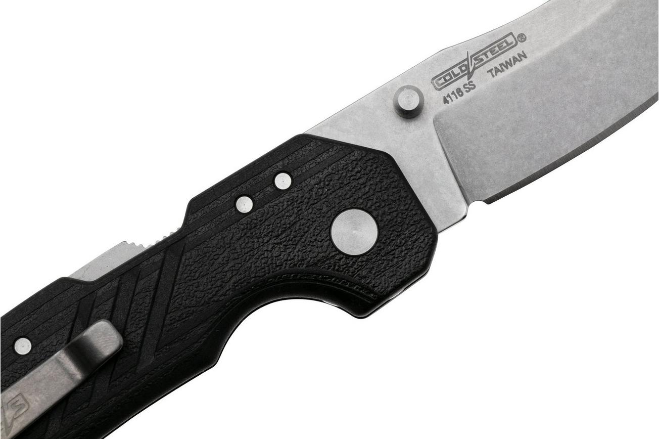 Cold Steel Engage Small Clip Point FL-25DPLC Stonewashed 4116SS, Black GFN, zakmes